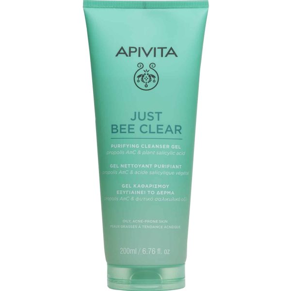 Apivita Just Bee Clear Gel Καθαρισμού, 200Ml