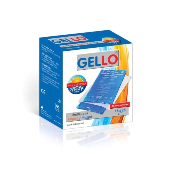 Gello Hot Cold Pack Eπίθεμα Με Θήκη Και Δέστρα 16X26Cm, 1Τμχ