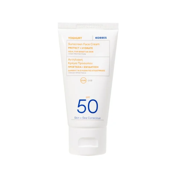 Korres Γιαούρτι Αντηλιακή Κρέμα Προσώπου Spf 50 50Ml