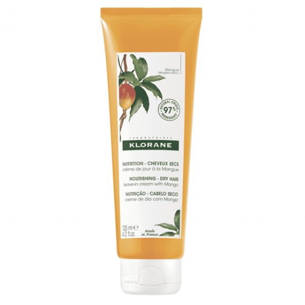 Klorane Mangue Κρέμα Ημέρας Μαλλιών Θρέψης Και Αναδόμησης Με Βούτυρο Μάνγκο Bio 125Ml