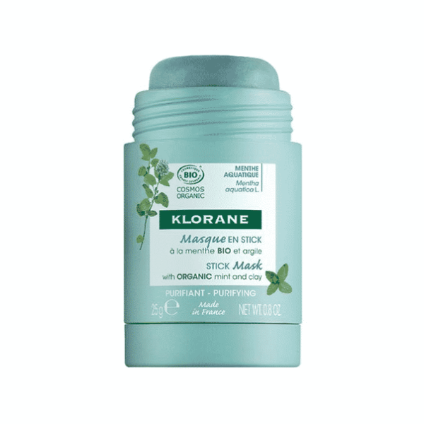 Klorane Aquatique Menthe Μάσκα Προσώπου Για Καθαρισμό Σε Στικ Για Μικτό-Λιπαρό Δέρμα 25Gr