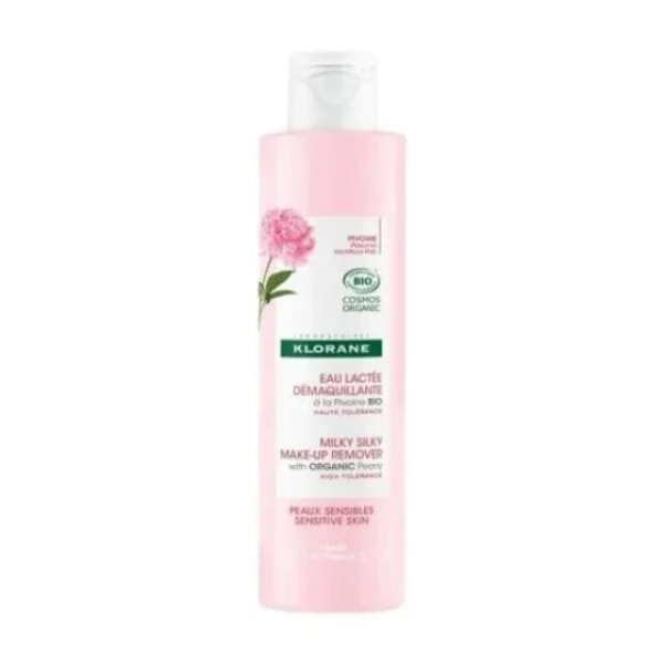 Klorane Milky Silky Make-Up Remover Γαλάκτωμα Ντεμακιγιάζ Με Βιολογική Παιώνια Για Ευαίσθητες Επιδερμίδες, 200Ml