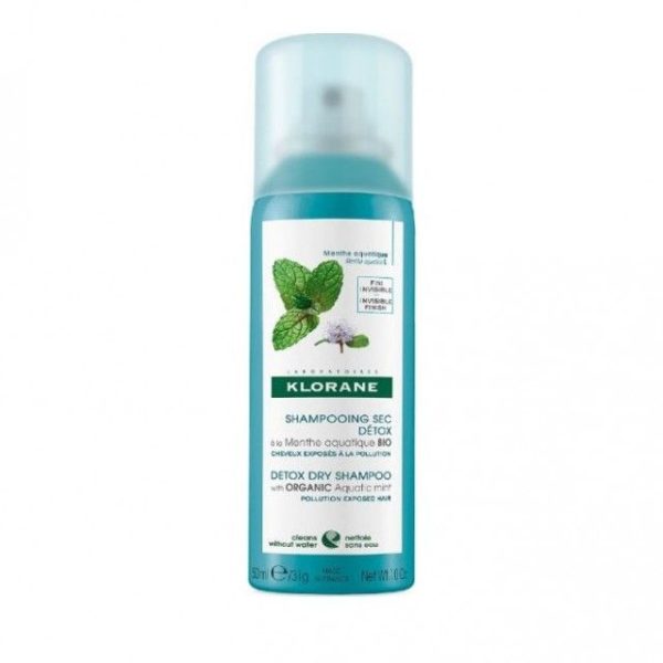 Klorane Aquatique Menthe, Dry Shampoo Κατά Της Μόλυνσης 50Ml