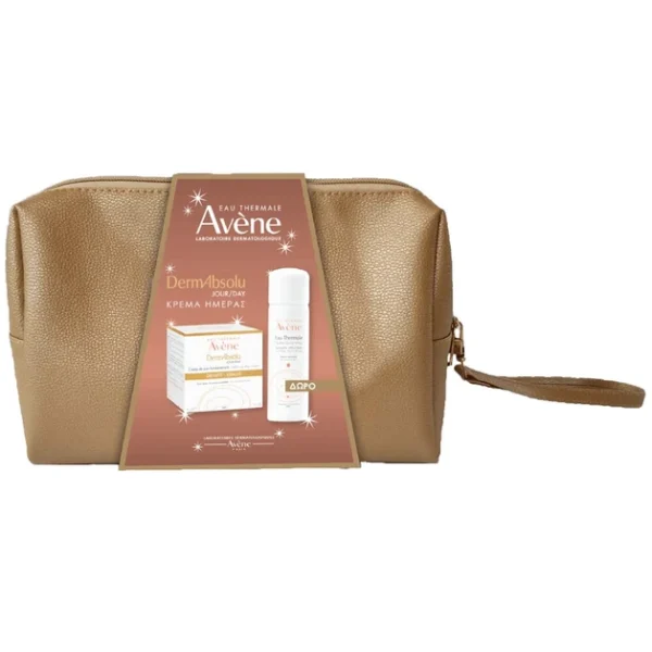 Avene Promo Dermabsolu Κρέμα Ημέρας Για Ευαίσθητη Επιδερμίδα, 40Ml & Δώρο Ιαματικό Νερό Avene, 50Ml & Νεσεσέρ, 1Σετ