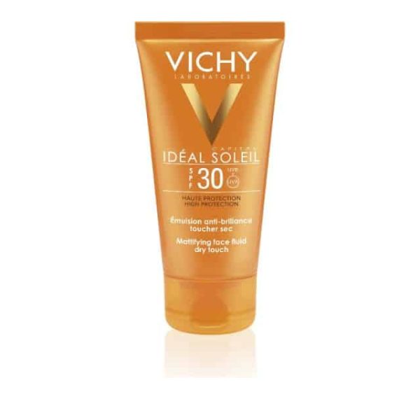 Vichy Ideal Soleil Mattifying Face Fluid Dry Touch SPF30 Ματ Αποτέλεσμα, Λιπαρή/Μικτή Επιδερμίδα - 50ml