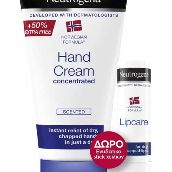 Neutrogena Promo Scented Hand Cream & 75Ml & Δωρο Lip Stick 4.8Gr