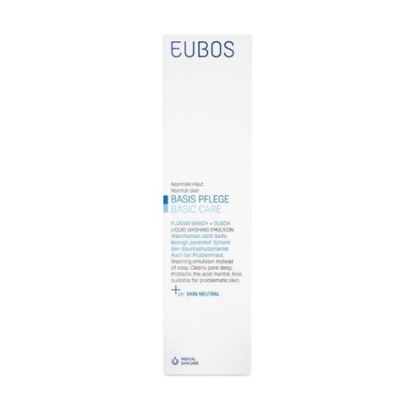 Eubos Liquid Blue Καθαρισμός Προσώπου & Σώματος, Χωρίς Άρωμα 400 ml