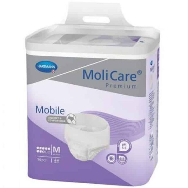 Hartmann Molicare Premium Mobile Super Εσώρουχο Νύχτας No Medium 8 Σταγόνων 14Τεμ.