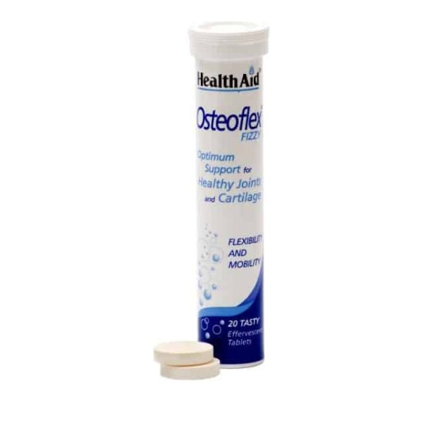 Health Aid Osteoflex Glucosamine With Chondroitin Fizzy - Λεμόνι 20 Αναβράζοντα Δισκία