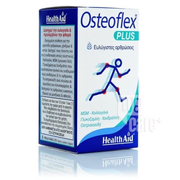 Health Aid Osteoflex Plus Γλυκοσαμίνη, Χονδροϊτίνη, MSM, Κολλαγόνο, 60 Ταμπλέτες