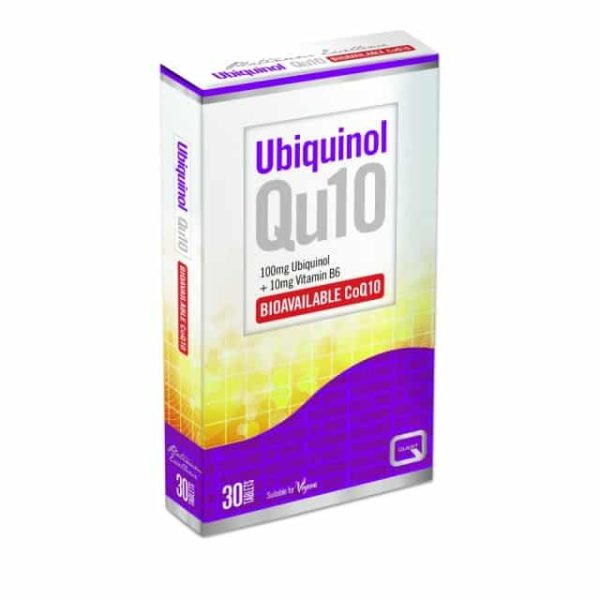 Quest Ubiquinol Qu10 100mg & B6 10mg, 30tabs