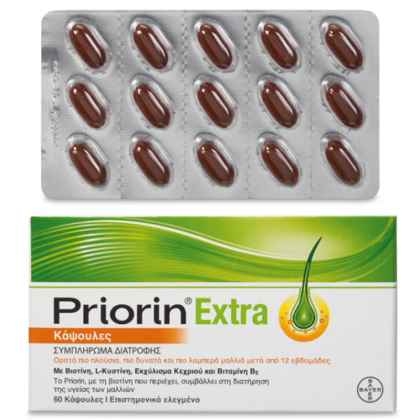 Priorin Extra Γερές Ρίζες, Γερά Μαλλιά, 60 Κάψουλες