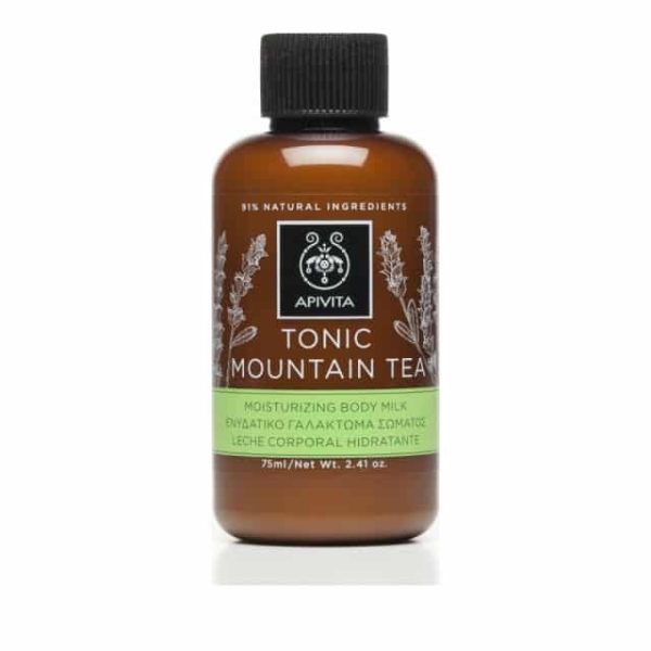 Apivita Tonic Mountain Tea Mini Moisturizing Body Milk 75Ml (Ενυδατικό Γαλάκτωμα Σώματος)