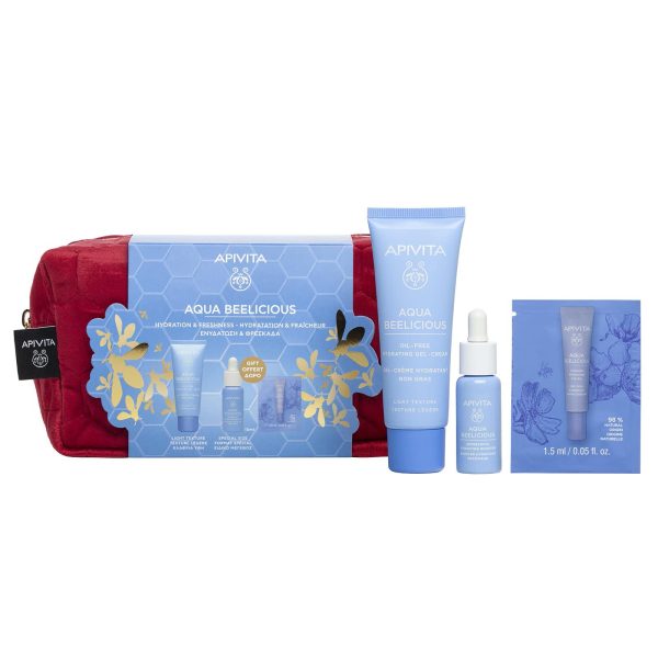 Apivita Aqua Beelicious Promo Hydrating Gel-Cream Light Texture Κρέμα - Gel Ενυδάτωσης Ελαφριάς Υφής, 40Ml, Δώρο Booster Αναζωογόνησης & Ενυδάτωσης, 15Ml & Δροσιστικό Gel Ενυδάτωσης Για Τα Μάτια, 1.5M