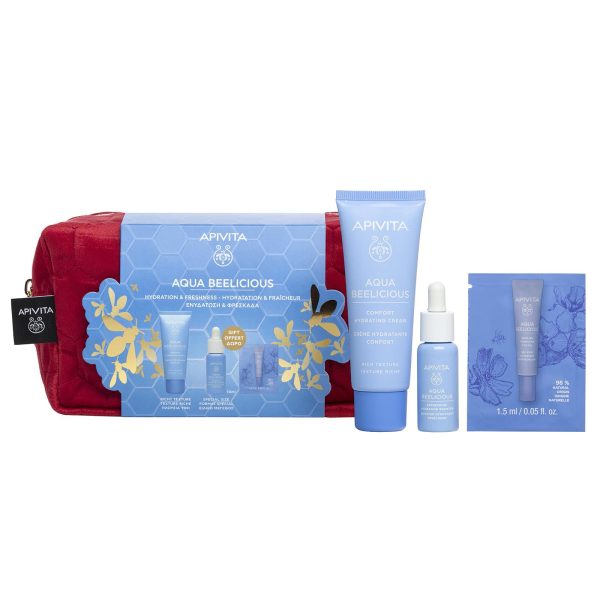 Apivita Aqua Beelicious Promo Hydrating Gel-Cream Rich Texture Κρέμα - Gel Ενυδάτωσης Πλούσιας Υφής, 40Ml, Δώρο Booster Αναζωογόνησης & Ενυδάτωσης, 15Ml & Δροσιστικό Gel Ενυδάτωσης Για Τα Μάτια, 1.5Ml