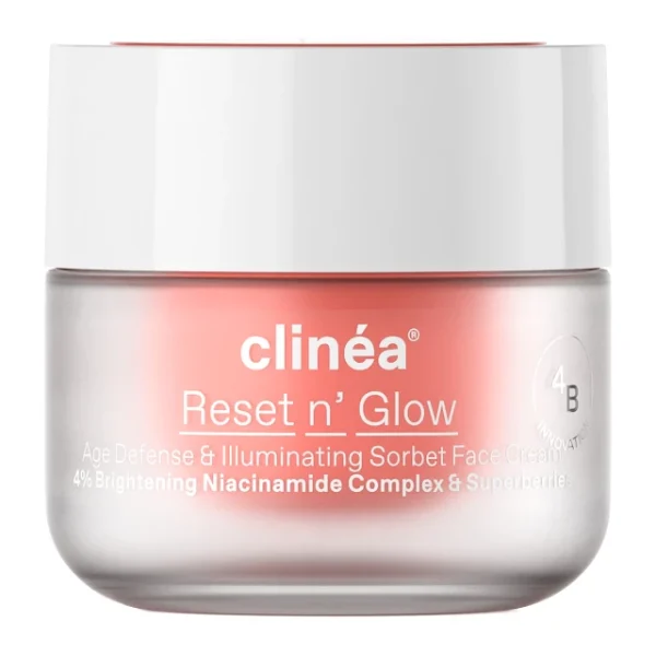 Clinea Reset N Glow 50Ml - Sorbet Κρέμα Προσώπου Αντιγήρανσης Και Λάμψης