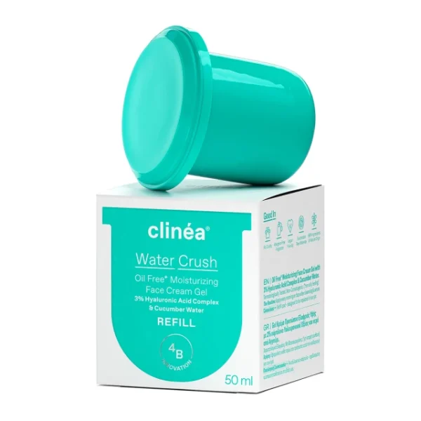 Clinea Water Crush Refill - Refill Ενυδατική Κρέμα-Gel Προσώπου Ελαφριάς Υφής 50Ml