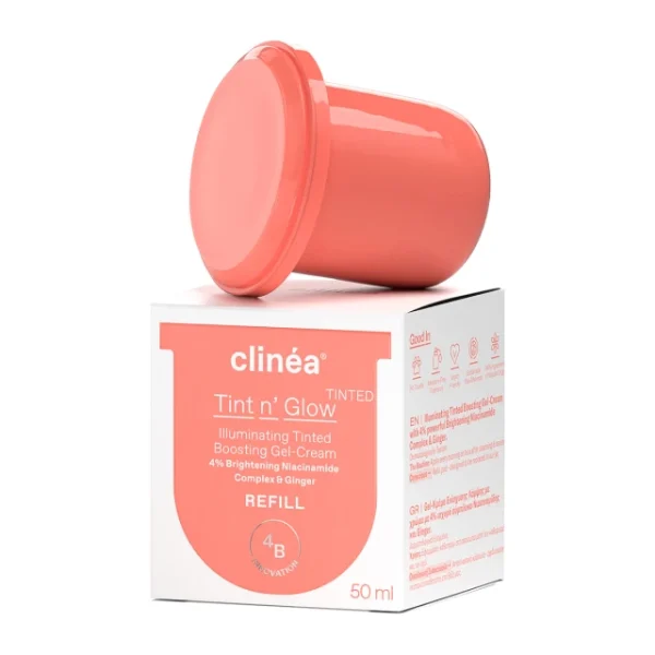 Clinea Tint N Glow Refill 50Ml - Gel Κρέμα Ενίσχυσης Λάμψης Με Χρώμα