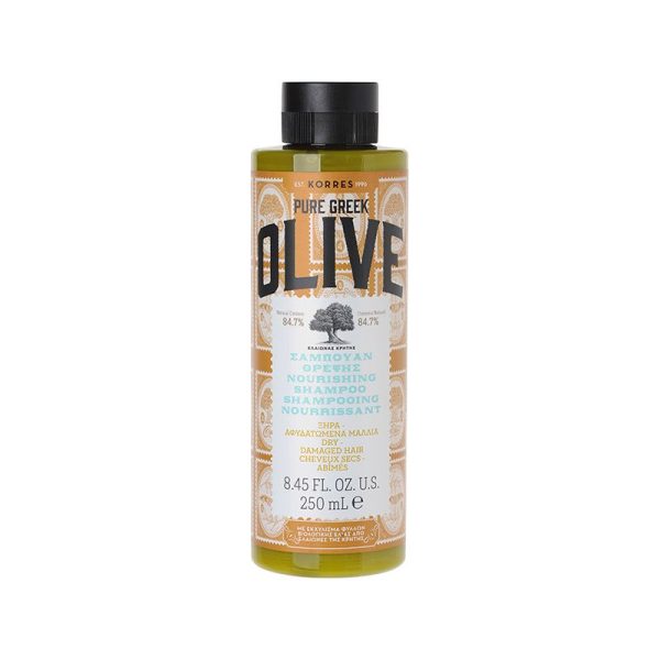 Korres Olive Σαμπουάν Θρέψης Για Ξηρά/Αφυδατωμένα Μαλλιά 250Ml