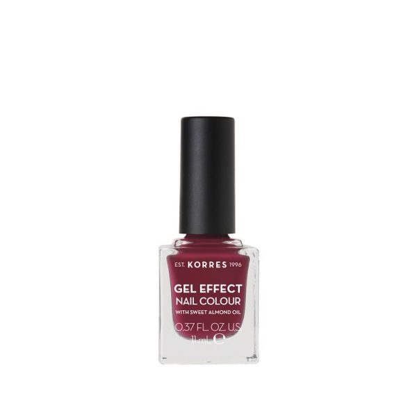 Korres Gel Effect Nail Colour With Sweet Almond Oil No.74 Berry Addict 11ml