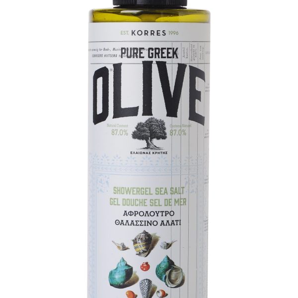 Korres Olive Showergel Sea Salt Αφρόλουτρο Θαλασσινό Αλάτι 250ml