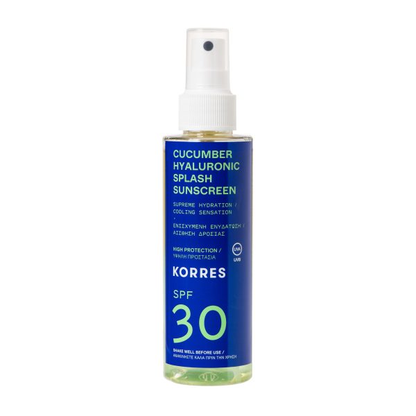 Korres Cucumber Hyaluronic Splash Sunscreen SPF30 150ml