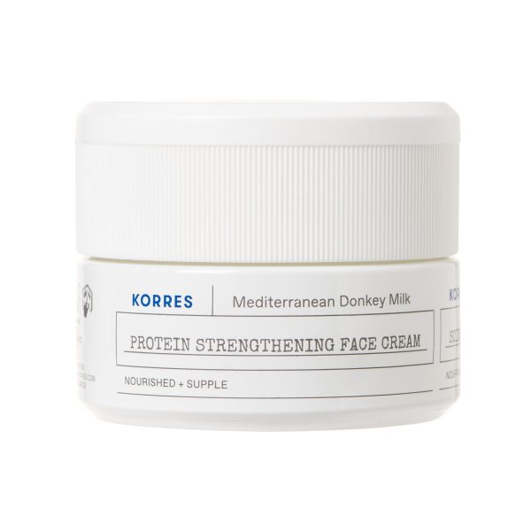 Korres Protein Strengthening Face Cream Ενισχυμένη Κρέμα Προσώπου Με Γάλα Γαϊδούρας, 40Ml
