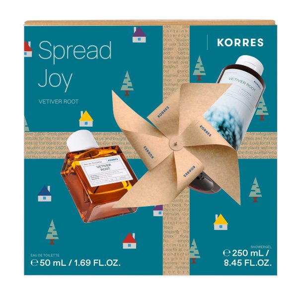 Korres Set Spread Joy Vetiver Root Eau De Toilette 50ml + Showergel Vetiver Root Αφρόλουτρο Vetiver Root 250ml