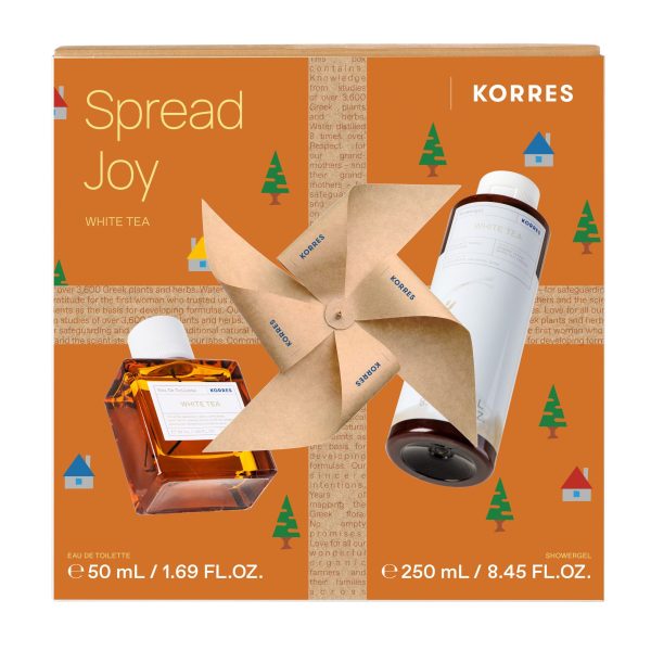 Korres Set Spread Joy White Tea Eau De Toilette 50ml + Showergel White Tea Αφρόλουτρο Λευκό Τσάι 250ml