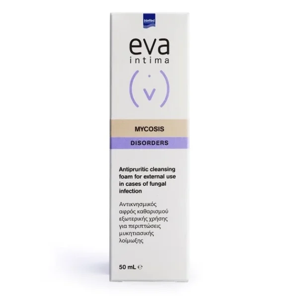 Eva Intima Mycosis Cleansing Foam Disorders Αφρός Καθαρισμού Εξωτερικής Χρήσης Με Αντικνησμική Δράση 50Ml