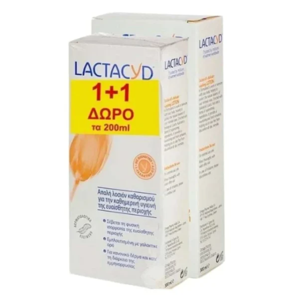 Lactacyd Promo Classic Καθαρισμος Ευαίσθητης Περιοχής 300ml & Δώρο 200ml