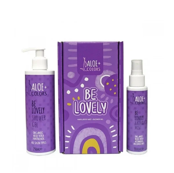 Aloe+ Colors Gift Set Be Lovely Shower Gel Be Lovely 250Ml + Be Lovely Hair + Body Mist 100Ml