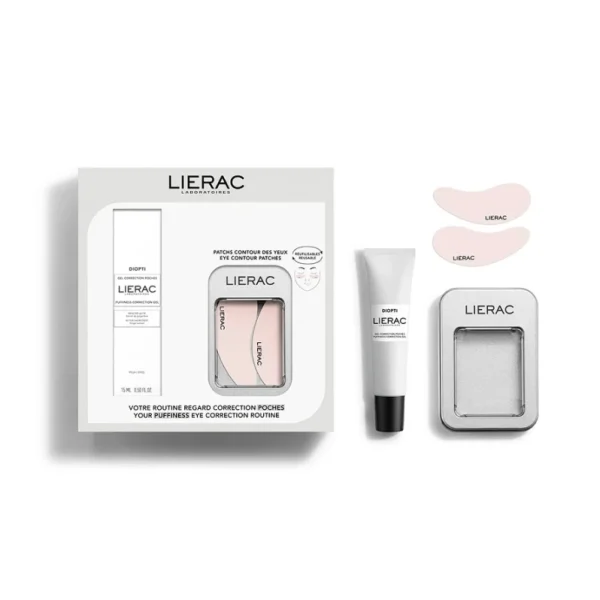 Lierac Set Lierac Dioptipoche Ζελ Λείανσης Για Διόρθωση Στις Σακούλες 15Ml + Επαναχρησιμοποιούμενα Patches Για Τα Μάτια