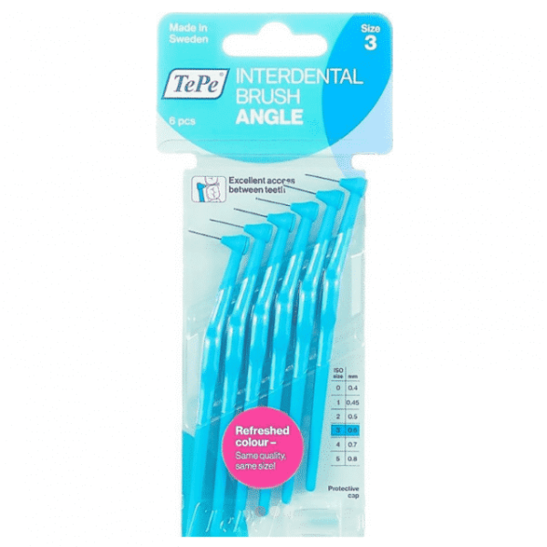 Tepe International Brush Angle, Μεσοδόντια Βουρτσάκια Μέγεθος 3 0.6Mm 6Τμχ Μπλε