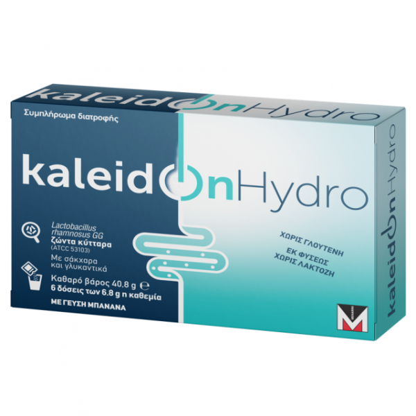 Menarini Kaleidon Hydro Προβιοτικά & Ηλεκτρολύτες Με Γεύση Μπανάνα 6 Διπλά Φακελάκια