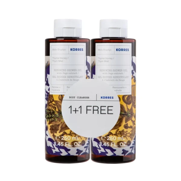 Korres Μέλι Θυμάρι Αφρόλουτρο 1+1 2X250Ml