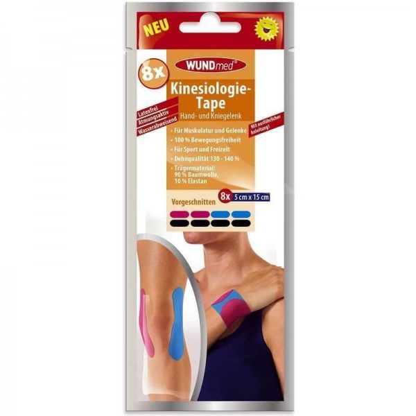 WUNDmed Ταινία Κινησιοθεραπείας 5cm x 15cm 8pcs