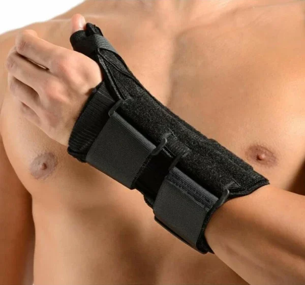 Anatomic Line 5506 Νάρθηκας Καρπού Αριστερής Πλευράς με Αντίχειρα σε Μαύρο Χρώμα XL