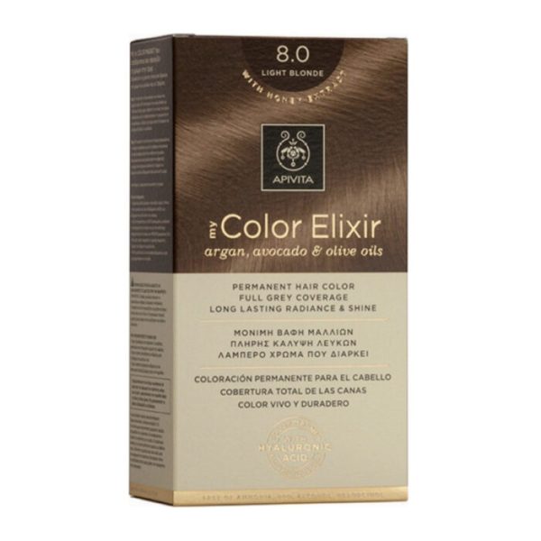 Apivita My Color Elixir 8.0 Βαφή Μαλλιών Ξανθό Ανοιχτό