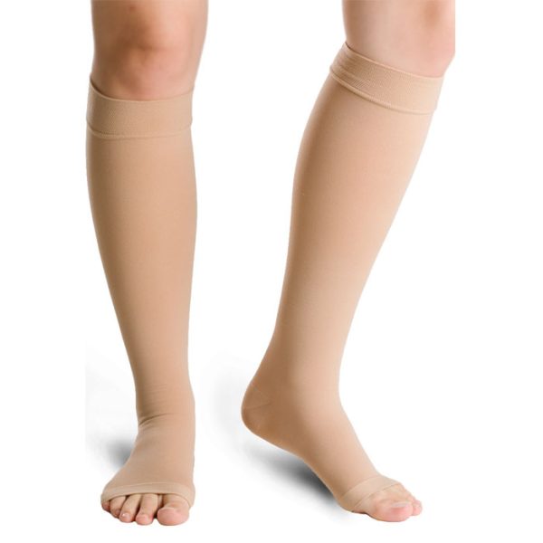 Varisan Top Beige Ccl 2 N2 Kάλτσες Κάτω Γόνατος Ανοιχτά Δάχτυλα Μπεζ 1 Τεμάχιο