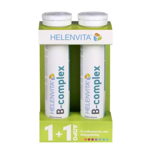 HELENVITA B-Complex Συμπλήρωμα Διατροφής 20+20tabs 1+1 Δώρο