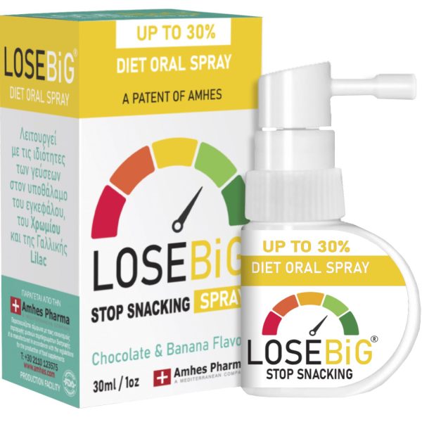 Losebig Stop Snacking Diet Oral Spray 30ml - Chocolate & Banana