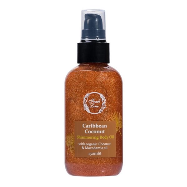 Fresh Line Caribbean Coconut Ξηρό Λάδι Λάμψης Σώματος Καρύδα 150ml