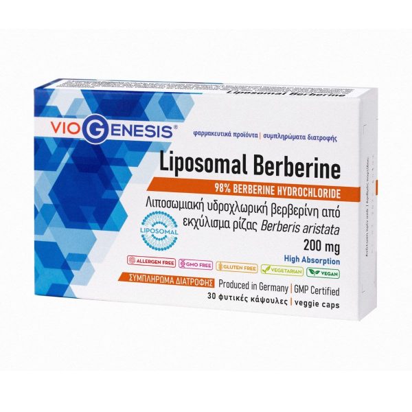Viogenesis Liposomal Berberine 200 mg 30 φυτικές κάψουλες