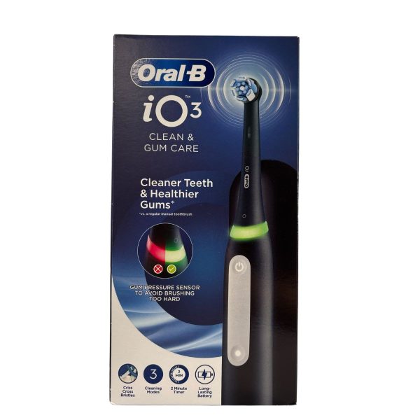 Oral B iO3 Clean & Gum Care Ηλεκτρική Οδοντόβουρτσα Matt Black 1 τεμ.