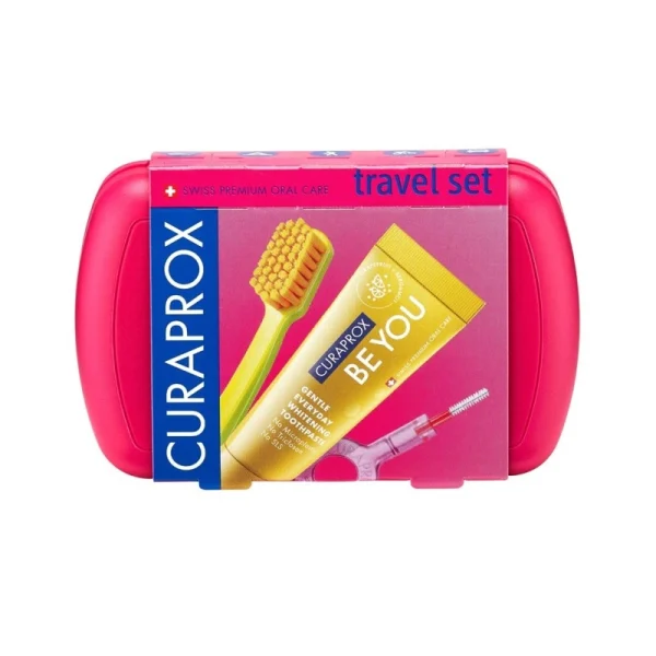 Curaprox Be You Travel Set Oδοντοβουρτσα Ultra Soft ,Φουξ 1