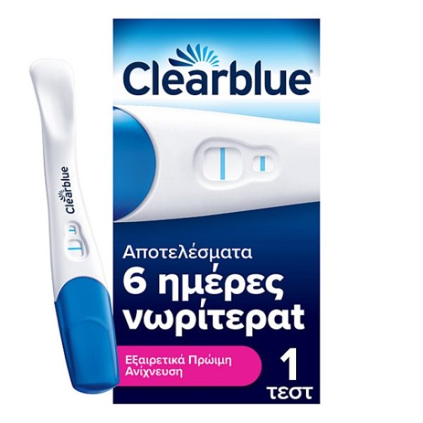 Clearblue Τεστ Εγκυμοσύνης για Εξαιρετικά Πρώιμη Ανίχνευση, 1τεμ