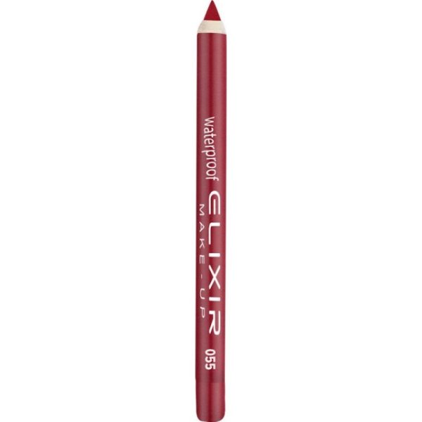 Elixir Make-Up Waterproof Lip Liner Αδιάβροχο Μολύβι Χειλιών, 055 Burgundy
